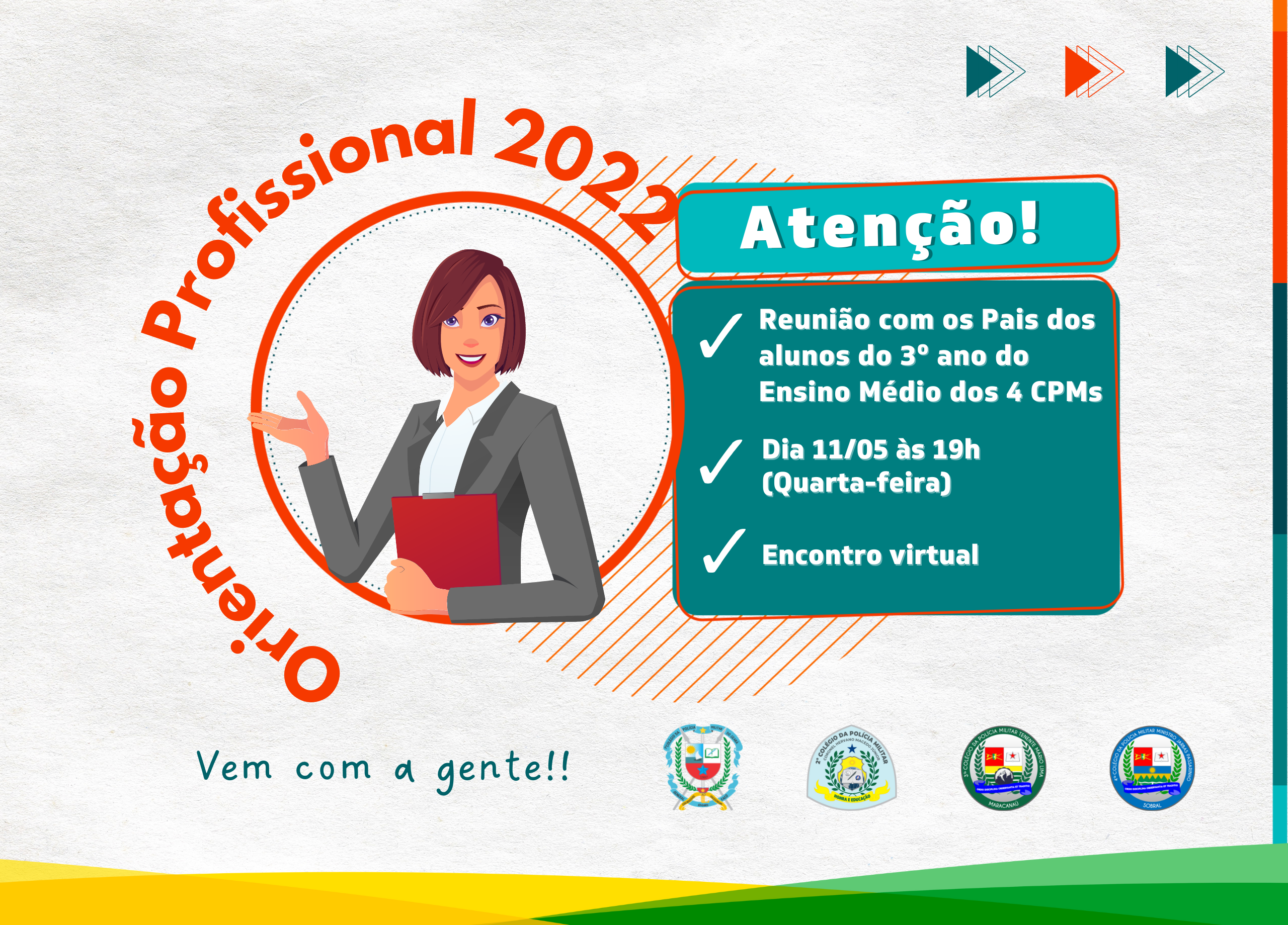 Saiba + sobre o Projeto de Orientação Profissional 2022 - Coordenadoria dos  Colégios da Polícia Militar