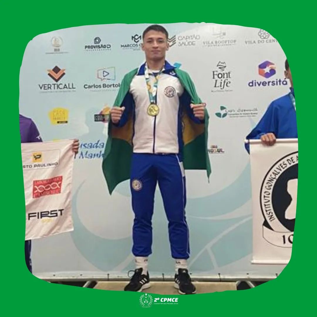 Gabriel Batista Freire, aluno do 2ºCPM-CHMJ, foi selecionado pela Federação Cearense de Kungfu Wushu – FCKW