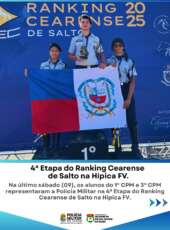 1º CPM: Três alunos dos Colégios da Polícia Militar brilharam no Campeonato de Hipismo