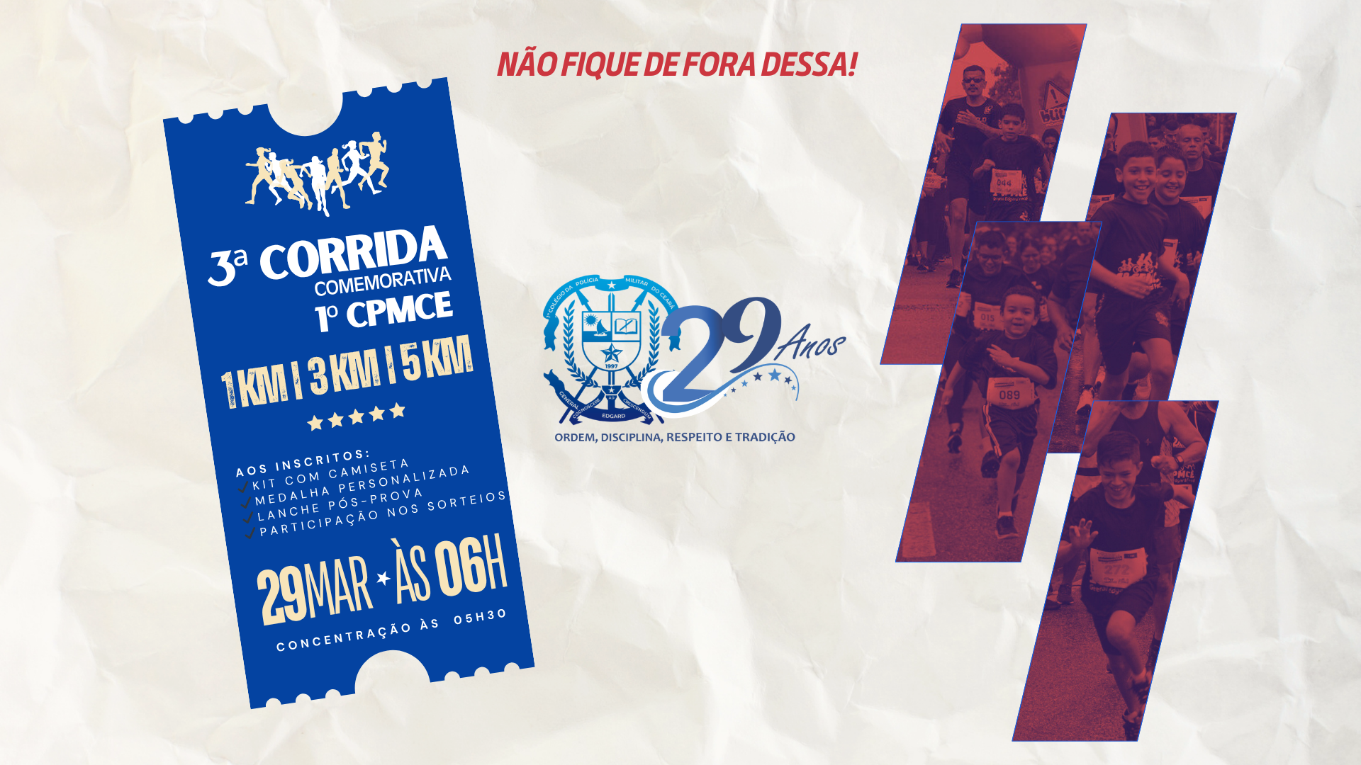 VEM AÍ A 3ª CORRIDA DO 1º CPMCE-GEF!
