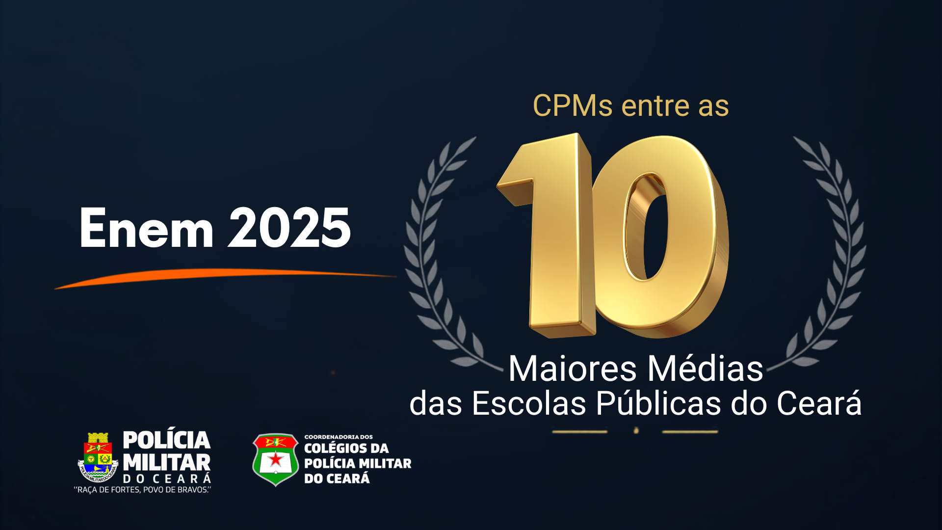 CPMs entre as 10 Melhores Escolas Públicas do Ceará no ENEM 2025